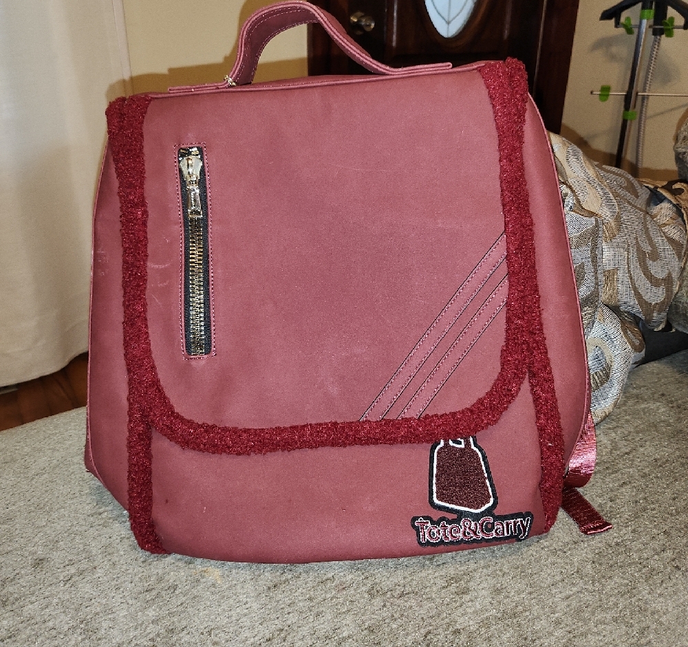Tote And Carry Varsity Backpack Laptop Travel & Duflle Bag Set - Picture 3 of 7